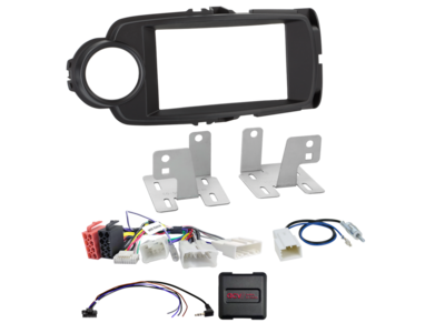 2-DIN Kit Toyota Yaris(XP13) 09/2014-02/2020 schwarz LFB