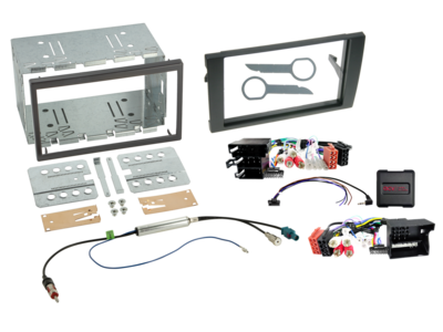 2-DIN Kit Audi A4 B6/B7(8E)/Seat Exeo(3R) LFB/Antenne/Amp