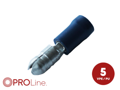 Rundstecker 1,5mm²-2,5mm²/5,0mm blau ST 5 Stück
