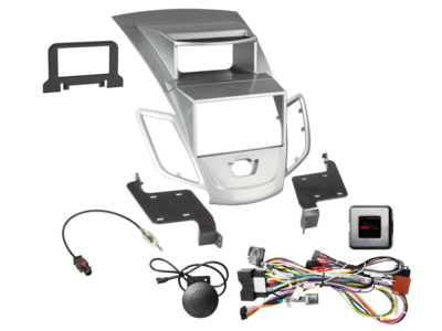 2-DIN Kit Ford Fiesta 06/2010-09/2012 2 silber LFB/Antenne