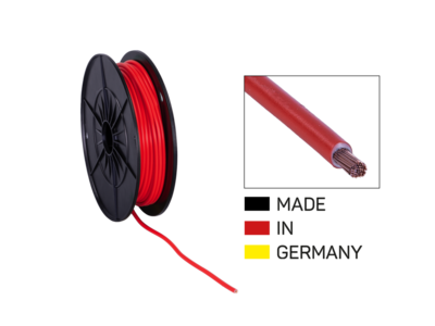 Stromkabel FLY 4,00 mm² rot Spule 25 m