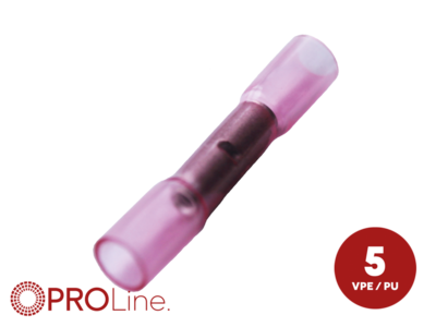 Stoßverbinder 0,5mm²-1,5mm² rot  NYPA 5 Stück