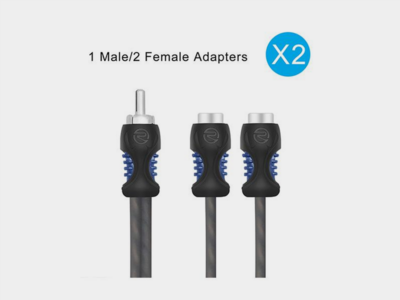 Recoil Echo OFC Cinch Kabel Y-Kabel (f)/(f)>(m) 30cm