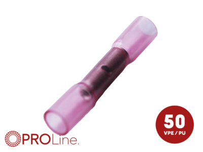 Stoßverbinder 0,5mm²-1,5mm² rot NYPA 50 Stück