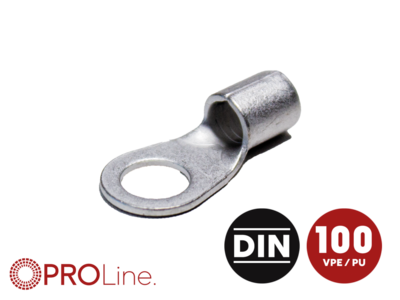 Ringkabelschuh 16mm²/8,4mm M8 unisoliert 100 Stück