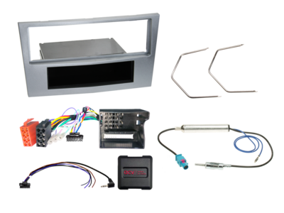 1-DIN Kit mit Fach Opel matt-chrom CAN Bus LFB/Antenne
