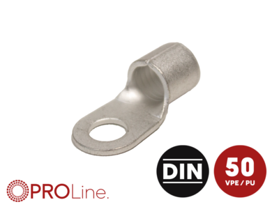 Ringkabelschuh 35mm²/8,4mm M8 unisoliert 50 Stück