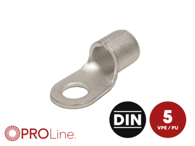 Ringkabelschuh 35mm²/8,4mm M8 unisoliert 5 Stück