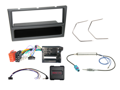 1-DIN Kit mit Fach Opel charcoal LFB CAN Bus/Antenne