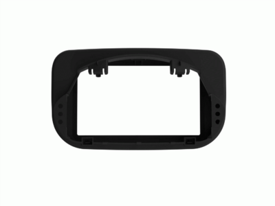 2-DIN Radioblende Ford Transit(FD) 06/2019-2024 schwarz matt