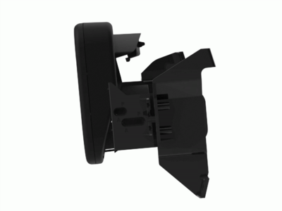 2-DIN Radioblende Ford Transit(FD) 06/2019-2024 schwarz matt