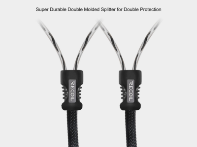 Recoil Premium OFC Cinch Kabel 2 Kanal 510cm