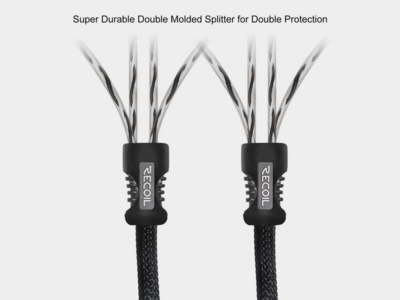 Recoil Premium OFC Cinch Kabel 4 Kanal 510cm