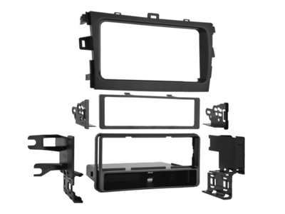 1-DIN Radioblende mit Fach Toyota Corolla 2009-2013 schwarz
