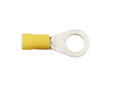 Ringkabelschuh 4,0mm²-6,0mm²/6,4mm gelb 100 Stück