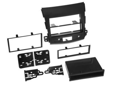 2-DIN Radioblende mit Fach Citroen/Mitsubishi/Peugeot