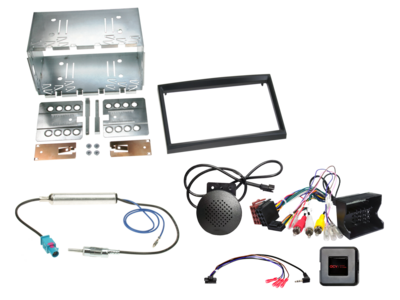 2-DIN Kit Citroen/Fiat/Peugeot RD4 Gerät LFB/Antenne/PDC