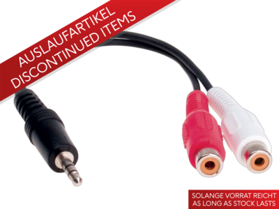 Klinkenstecker 3,5mm > Cinchbuchse