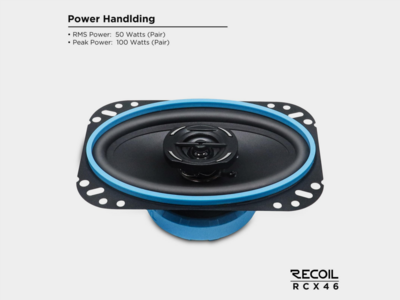 Lautsprecher Coaxial Recoil Echo 2-Wege 4x6 Zoll/25W RMS