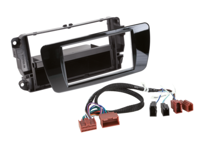 2-DIN Radioblende mit Fach Seat Ibiza Klavierlack/Kabelsatz