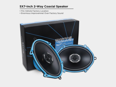 Lautsprecher Coaxial Recoil Echo 2-Wege 5x7 Zoll/50W RMS