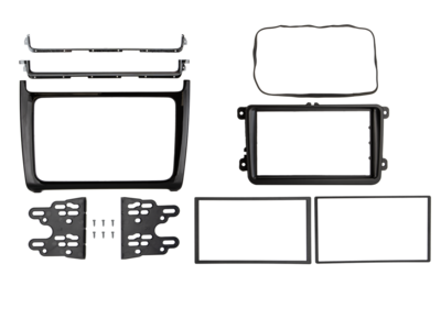 2-DIN Radioblende VW Polo 04/2014-07/2017 Klavierlack