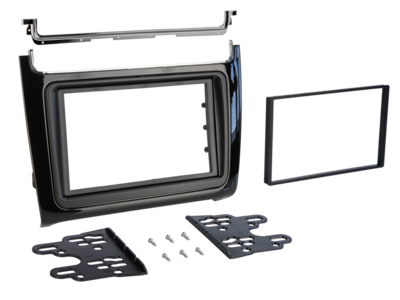 2-DIN Radioblende VW Polo 04/2014-07/2017 Klavierlack
