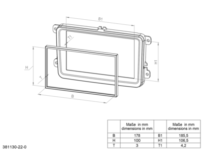 2-DIN Radioblende Honda CR-V LX(RW) 10/2018-07/2023