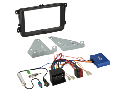 2-DIN Kit Seat/Skoda/VW Fahrzeuge CAN Bus/Antenne schwarz
