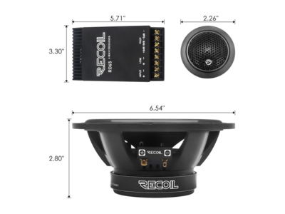 Lautsprecher Sytem Recoil Echo PRO 2 Wege 165mm/60W RMS