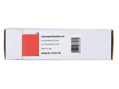 Schrumpfschlauch rot Ø 19,0 mm/ Länge: 5 m