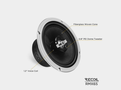 Lautsprecher Coaxial Recoil Plus 2-Wege 165mm/80W RMS