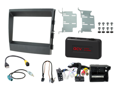 2-DIN Kit Porsche Panamera 2009-2016 LFB/Amp schwarz