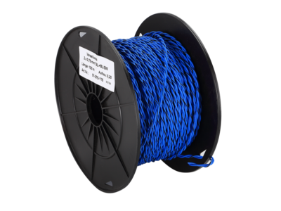 Lautsprecherkabel verdrillt 2x0.75mm² blau/blau-schwarz 100m