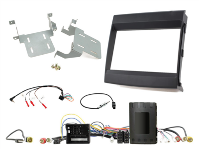 2-DIN Kit Porsche Cayenne 2011-2016 Infodapter/Amp schwarz