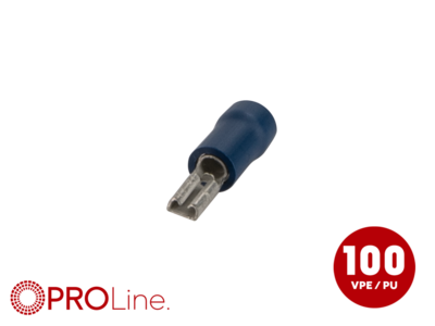 Flachsteckhülse(f) 1,5mm²-2,5mm²/2,8mm blau ST 100 Stück