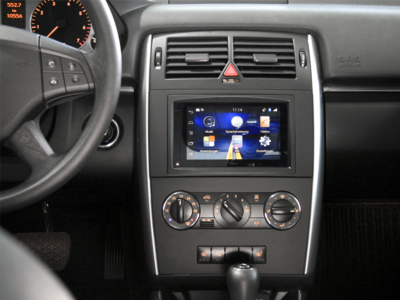2-DIN Radioblende Mercedes diverse Fahrzeuge schwarz