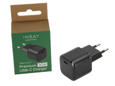 INBAY 30W USB-C Ladegerät – 100–220V, Power Delivery