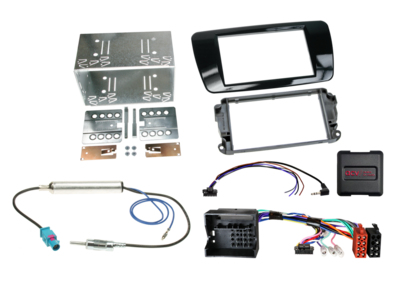 2-DIN Kit Seat Ibiza 2008-2015 Klavierlack LFB/Antenne
