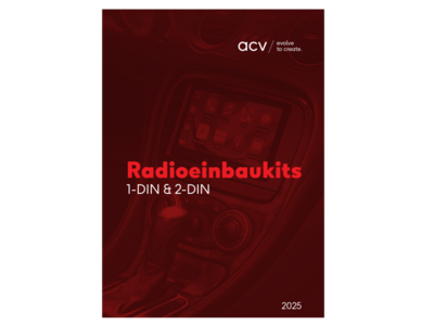 acv 1-DIN/2-DIN Radioeinbaukits Broschüre deutsch