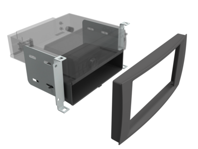 2-DIN Kit mit Fach VW T5 2003-2015/Touareg 2003-2010 LFB