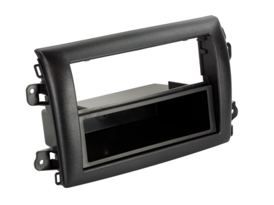 2-DIN Radioblende mit Fach Citroen/Fiat/Opel schwarz