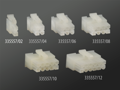 Gehäuse Molex Mini Fit Stecker 2Pin(f) 1 Stück lose