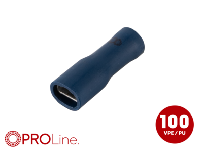 Flachsteckhülse(f) 1,5mm²-2,5mm²/4,8mm blau STVI 100 Stück