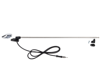 Holmantenne AM/FM universal DIN chrom 118cm lose