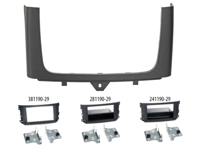 2-DIN Radioblende Smart Fortwo 2010-2015 OEM Zubehör lose