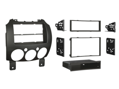 2-DIN Kit mit Fach Mazda 2(DE) 10/2007-02/2015 LFB/Amp