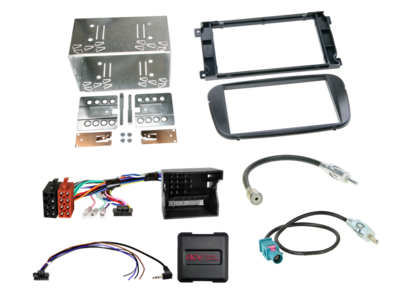 2-DIN Kit Ford diverse Fahrzeuge schwarz LFB/CAN Bus/Antenne