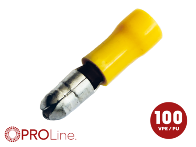 Rundstecker 4,0mm²-6,0mm²/5,0mm gelb ST 100 Stück