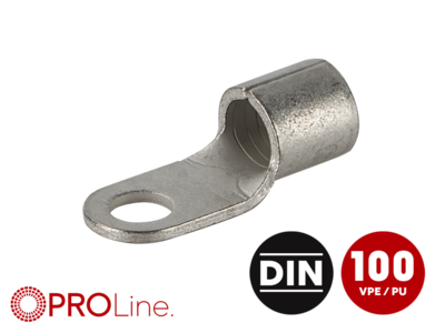 Ringkabelschuh 25mm²/6,5mm M6 unisoliert 100 Stück